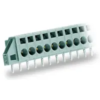 PCB terminal block; 2.5 mm²; Pin spacing 5 mm; 2-pole; CAGE CLAMP®; clamping collar; 2,50 mm²; gray