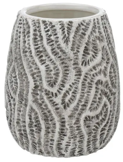 Pahar pentru periuțe de dinți Wenko - Salemi, Ø7.5 x 11 cm, gri