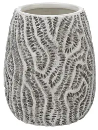 Pahar pentru periuțe de dinți Wenko - Salemi, Ø7.5 x 11 cm, gri