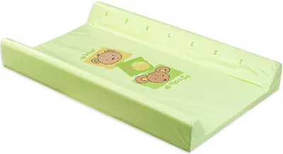 Saltea de înfășat cu bază dură Lorelli - Soricel, verde, 50 x 80 cm