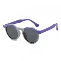 Ochelari De Soare Copii Techsuit 601, Polarizati, Protectie UV, Mov Gri