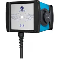 Statie incarcare masini electrice, 7.4 kW monofazata, outlet Type 2, curent setabil 8-32 A, aplicatie mobila Ampevo AMP107T2GO-CP
