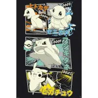 Poster Maxi Pokemon - 91.5x61 FSC Mix - Pikachu & Kanto Starters