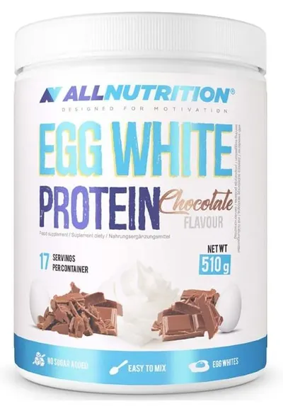 Egg White Protein, ciocolată, 510 g, AllNutrition