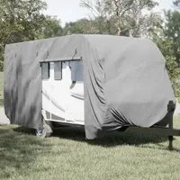 Gossi husa de rulota gri 670x250x220 cm tesatura netesuta