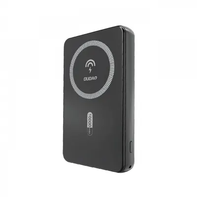 Baterie Externa Wireless Dudao K14S, 5000mAh, 20W, QC + PD + FQI, 1 x QI - 1 x USB-A - 1 x USB-C, Neagra