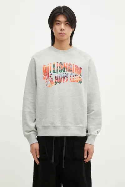 Billionaire Boys Club hanorac de bumbac Tropical Island Fill Arch Logo Crewneck