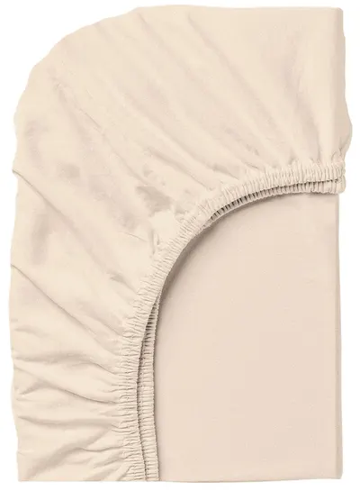 Cearșaf cu elastic Dilios - Bej, 90 x 200 x 25 cm, 100% bumbac Ranfors