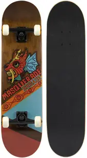 Skateboard Masquerade Brigade, multicolor, placă 7 straturi