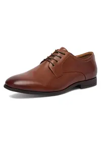 Pantofi barbati - piele naturala - maro - varf rotund -