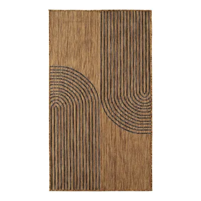 Covor pentru exterior și interior negru/maro 80x150 cm Mira 1453 – Ayyildiz Carpets