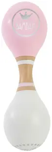 Jucarie din lemn Bam Bam - Maracas, Pink