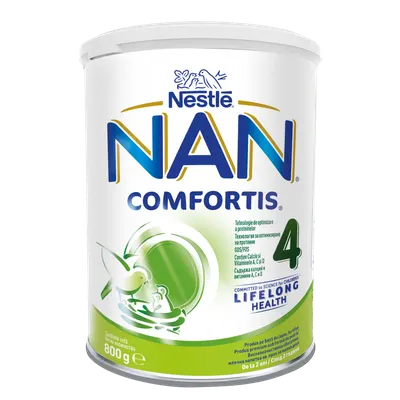 Produs pe baza de lapte praf fortifiat Nan Comfortis 4 de la 2 ani, 800g, Nestle
