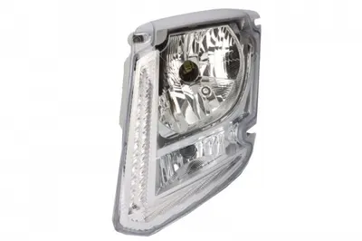 Far stanga (H4 LED PY21W, electric, fara motor, cu lumini zi, culoare interior: crom, culoare semnalizator: alb) potrivit VOLVO FL III 05.13