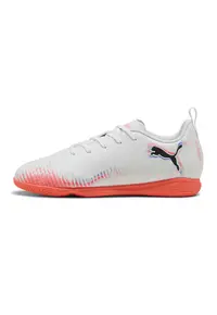 Pantofi Future 8 Play de piele ecologica pentru fotbal - Alb - Rosu vermillion -