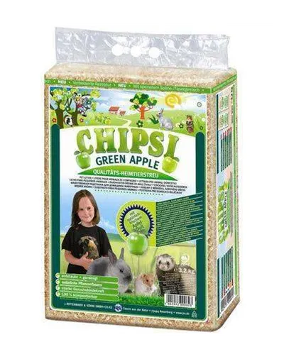 JRS Chipsi Green Apple rumegus rozatoare, cu miros mar 60 L