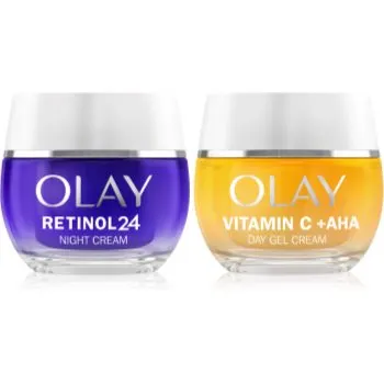 Olay Retinol 24 & Vitamin C + AHA set pentru îngrijirea tenului