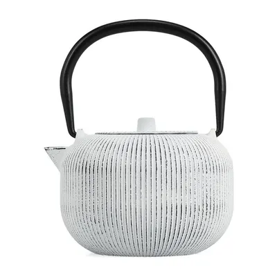 Ceainic alb-negru cu filtru din fontă 350 ml Sencha – S|P Collection