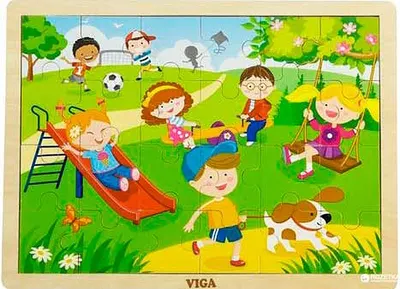 Puzzle pentru copii Viga - Primăvara, 24 piese