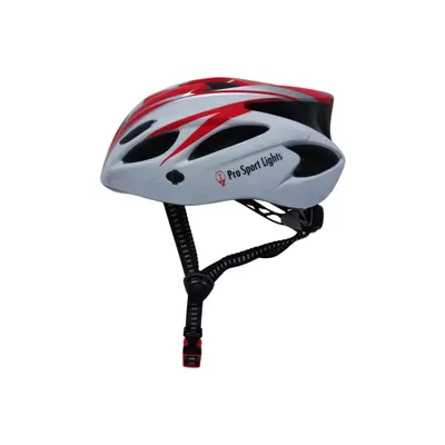 Casca de ciclism Pro Sport Lights Femei/Bărbați - Alb/Roșu