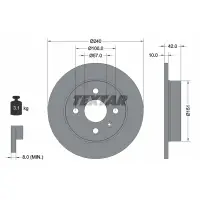 Disc frana TEXTAR 92092003
