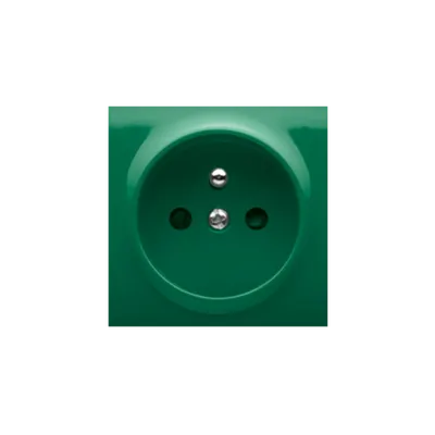 Carcasa pentru priza simpla, verde