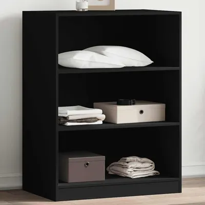 vidaXL Dulap, negru, 77x48x102 cm, lemn prelucrat
