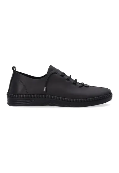 Pantofi sport de dama negri cu sireturi elastice
