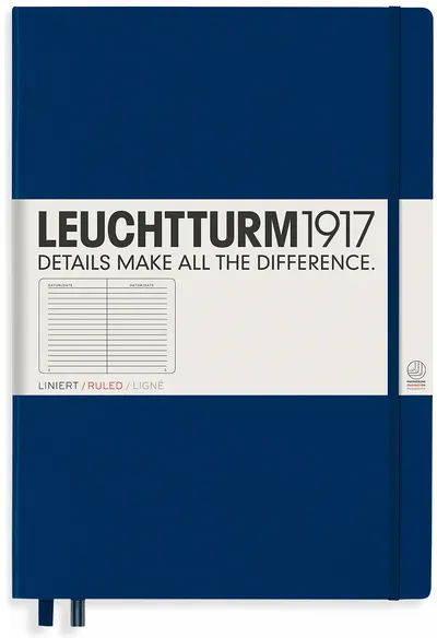 Agenda Leuchtturm1917 Master Classic - A4+, liniat, albastru