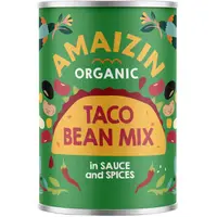 Mix de Fasole Bio pentru Taco, Amaizin, 400 g