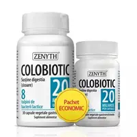 Pachet Colobiotic, Probiotic 20 miliarde, 30 + 10 capsule, Zenyth