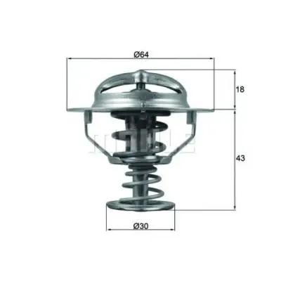 Termostat, lichid racire MAHLE ORIGINAL TX 114 82D