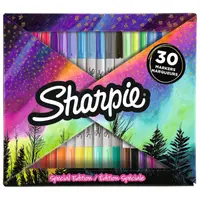 Marker permanent 0.9mm varf rotund, 30culori/set, Sharpie Aurora Boreala