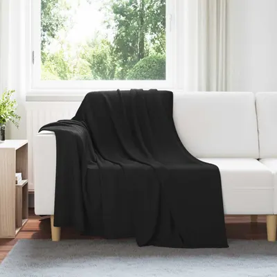 vidaXL Pături de aruncat 24 buc. Negru 200 x 150 cm 10.08 kg Molton