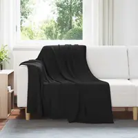 vidaXL Pături de aruncat 24 buc. Negru 200 x 150 cm 10.08 kg Molton