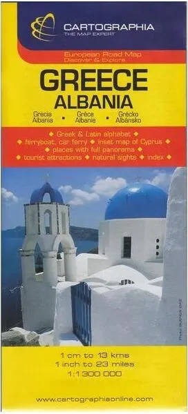 Hartă rutieră Grecia + Albania - Paperback - ***