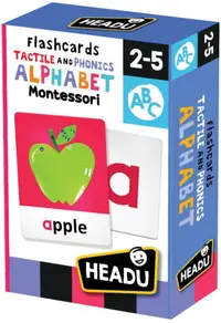 Carti flash educative Headu Montessori - Cu alfabet tactil si fonetic