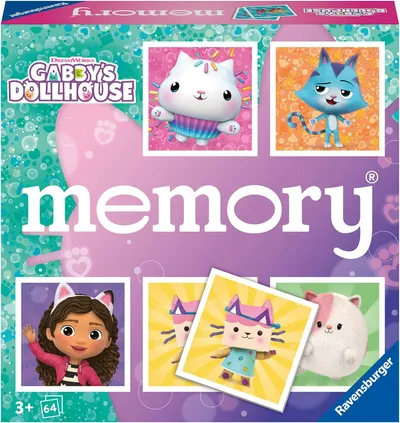 Joc de societate Memory - Gabby's Dollhouse - Pentru copii