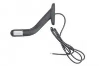 Lumina delimitare dreapta, forma: oval, portocaliu rosu alb, LED lungime cablu 1500mm, pe bratul lung, 12 24V