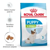 ROYAL CANIN X-Small Puppy hrana uscata caine junior, 1.5 kg