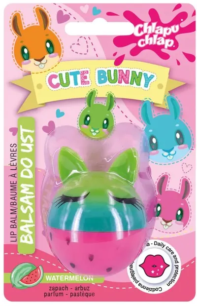 Estetica Balsam de buze pentru copii Cute Bunny, pepene verde, 5 ml