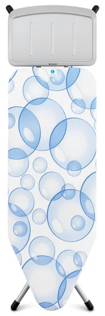 Masă de călcat Brabantia - PerfectFlow Bubbles, 124 x 45 cm, cu suport pentru generator de abur
