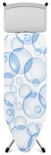 Masă de călcat Brabantia - PerfectFlow Bubbles, 124 x 45 cm, cu suport pentru generator de abur