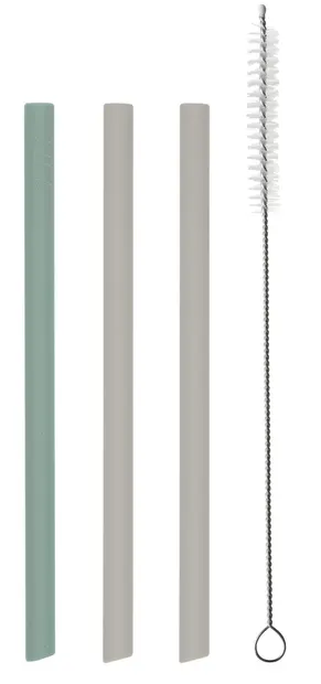 Set de paie KikkaBoo Platinum Silicone - Sage, 3 buc