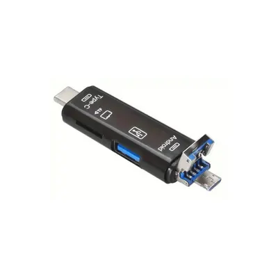 Cititor carduri memorie 5in1 USB Type C Micro USB OTG universal