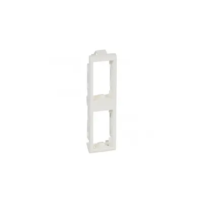 Thin wall support Mosaic - narrand 2 x 1 module, vertical - alb