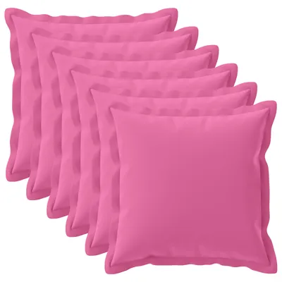 vidaXL Husă pentru pernă 6 buc. HOUTEN Roz 80 x 80 cm Poliester