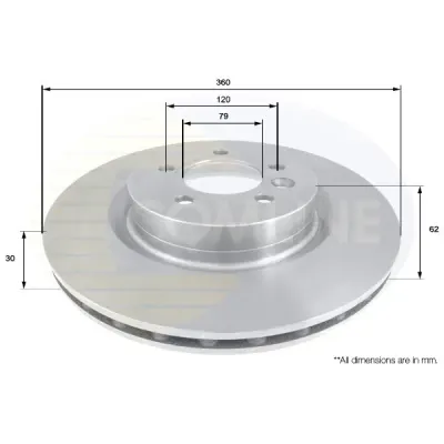Disc frana COMLINE ADC1328V