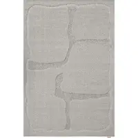 Covor gri din lână 200x300 cm Morphic Organica – Agnella