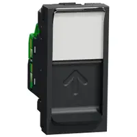 Priza date RJ45, CAT5 UTP, 1m Schneider Noua Unica NU341054, antracit